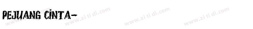 Pejuang Cinta字体转换